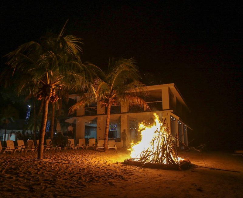 Bonfire on the beach